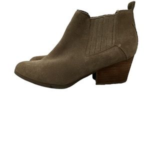 Tan Low Ankle Booties